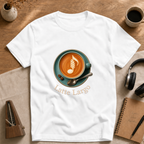 Latte Largo Coffee Tee — Barista Latte Art T-Shirt