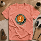Latte Largo Coffee Tee — Barista Latte Art T-Shirt